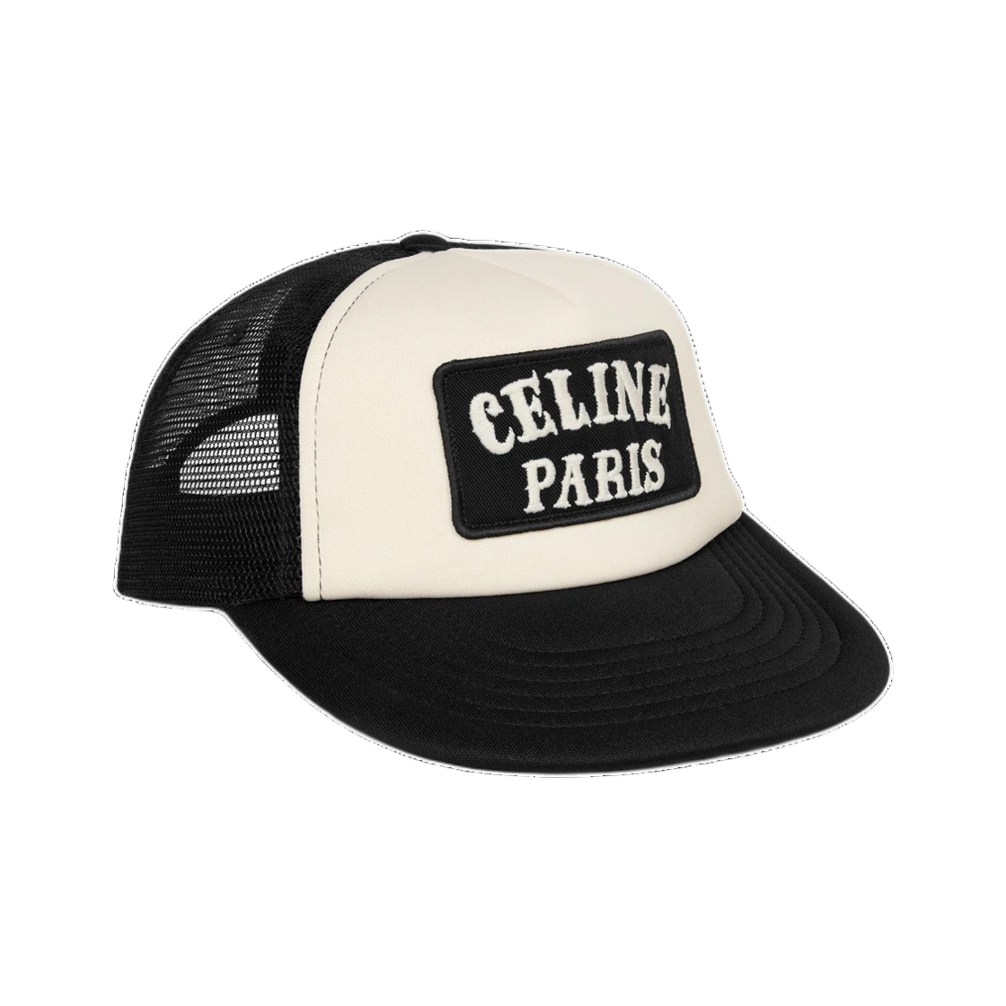 AA064703W 38OW 25S [15% 쿠폰] Celine Trucker Cap in Foam Black Off White