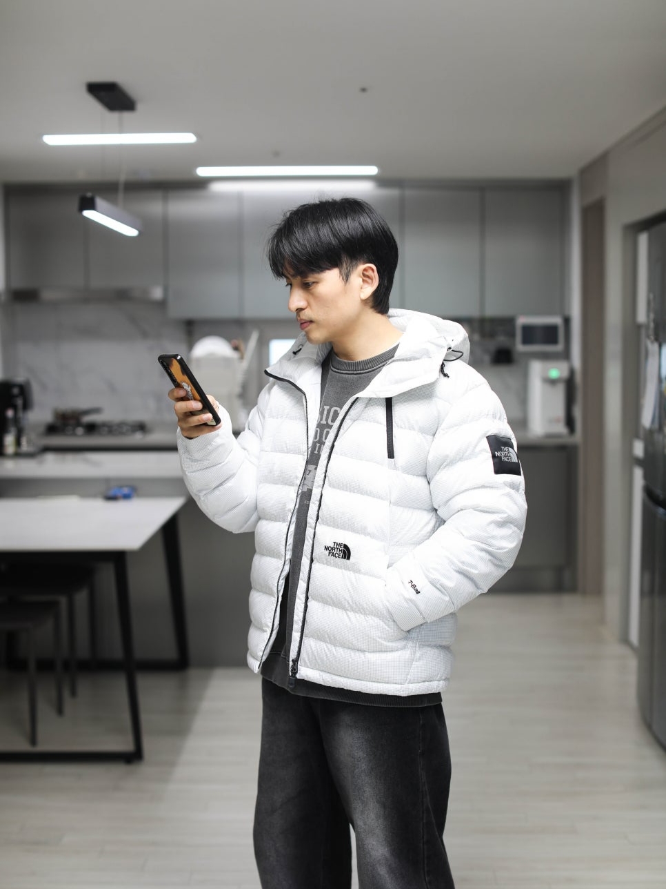 The North Face White Label Kalix T Jacket White - 26SS 착용 스타일 - 1