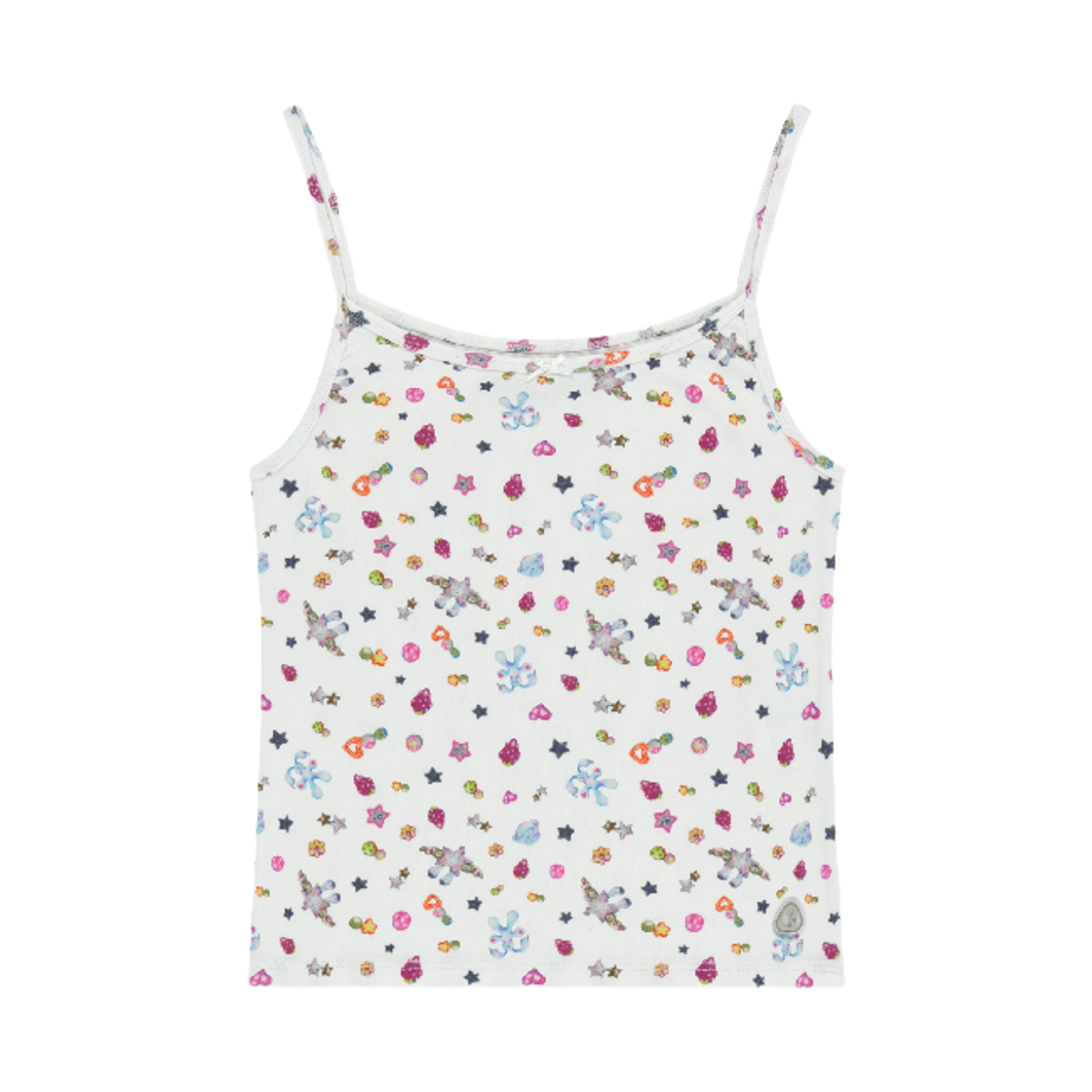 코이세이오 EMA 타이니 프렌즈 슬리브리스 화이트(COYSEIO EMA Tiny Friends Sleeveless White)