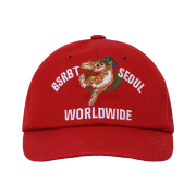 Bsrabbit Bsrbt Seoul Washed Cotton Cap Red