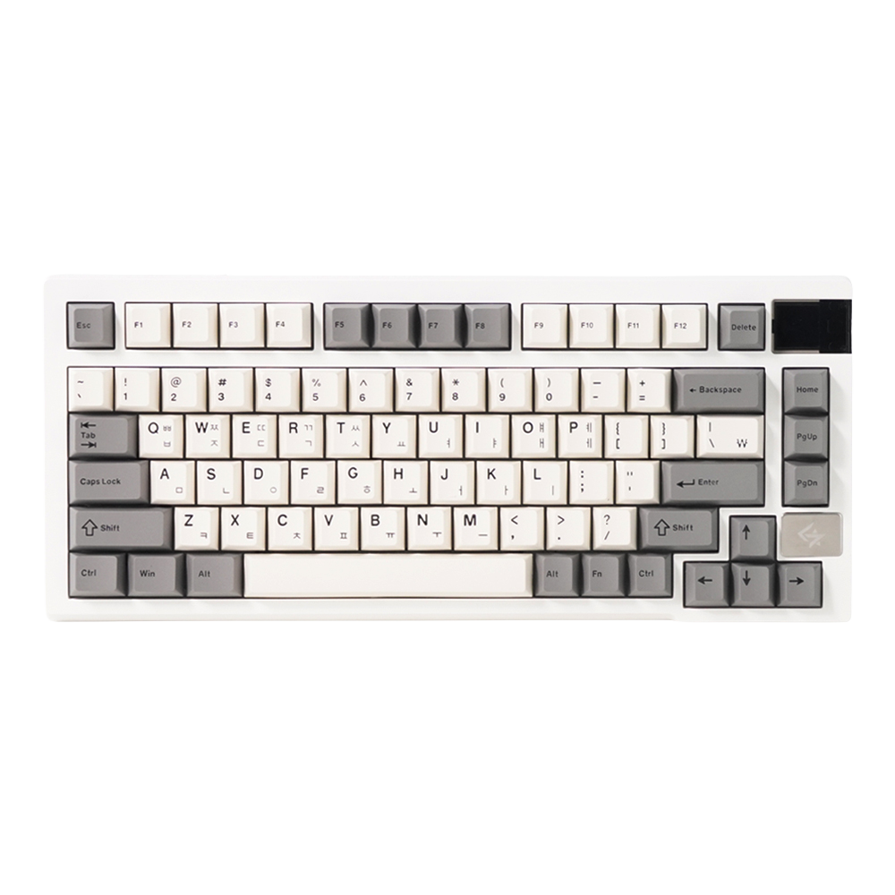 긱스타 JK08 PBT 유무선 RGB 가스켓 게이밍 기계식 키보드 스모크 진주