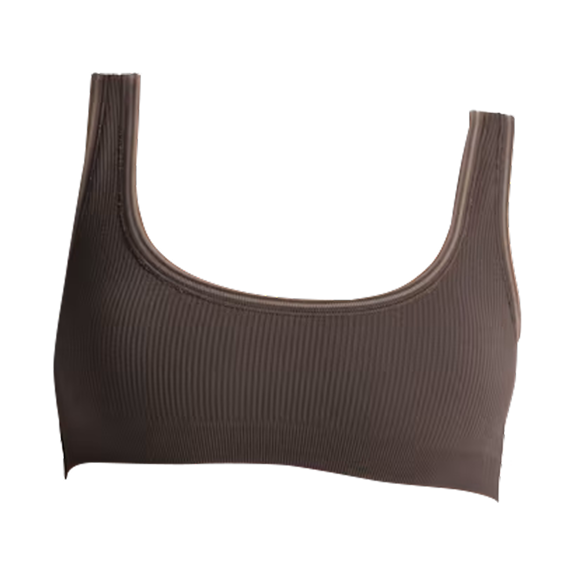 (W) 나이키스킴스 골지 심리스 마이크로 스쿱넥 브라 NSKM 피닉스 NSKM 트러플((W) NikeSKIMS Ribbed Seamless Micro Scoop-Neck Bra NSKM Phoenix NSKM Truffle)