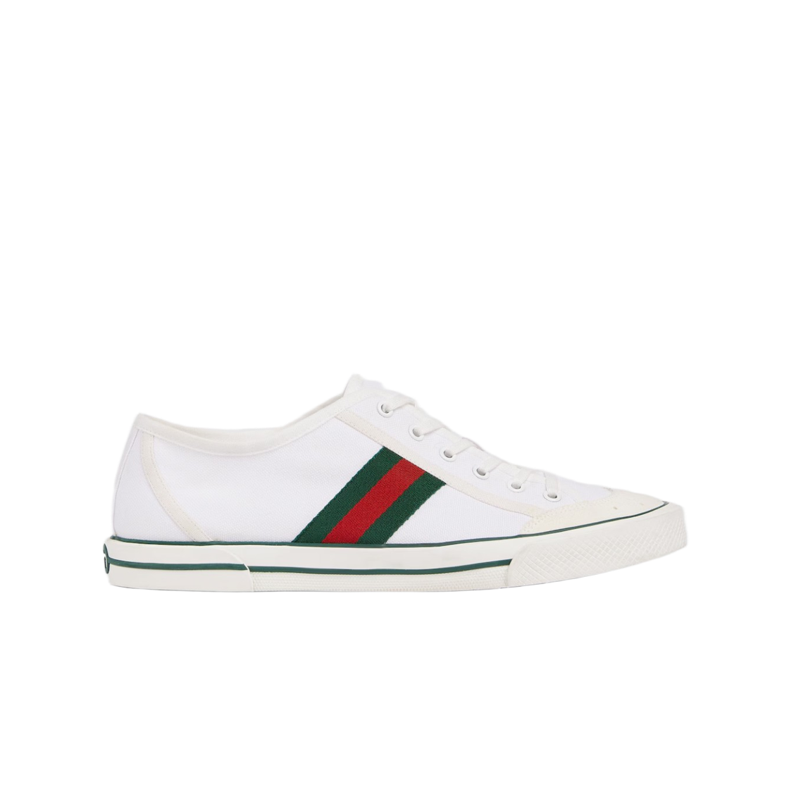 구찌 테니스 1977 스니커즈 화이트 캔버스(Gucci Tennis 1977 Sneakers White Canvas) - 1