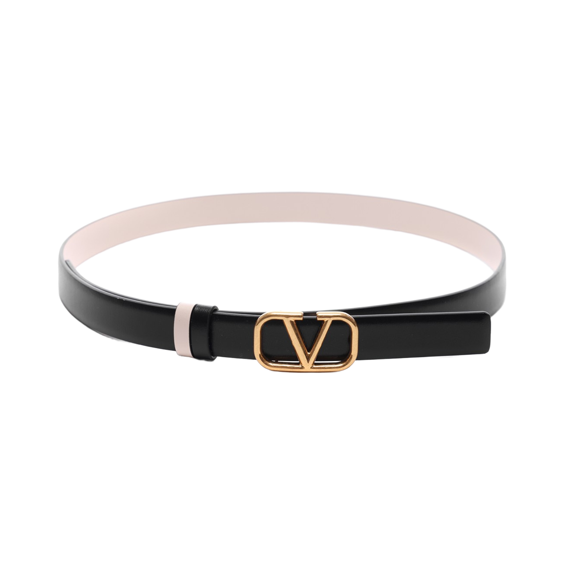 6W2T0S12 ZFR L60 25S [15% 쿠폰] (W) Valentino Reversible Vlogo Signature Belt in Glossy Calfskin 20mm Black