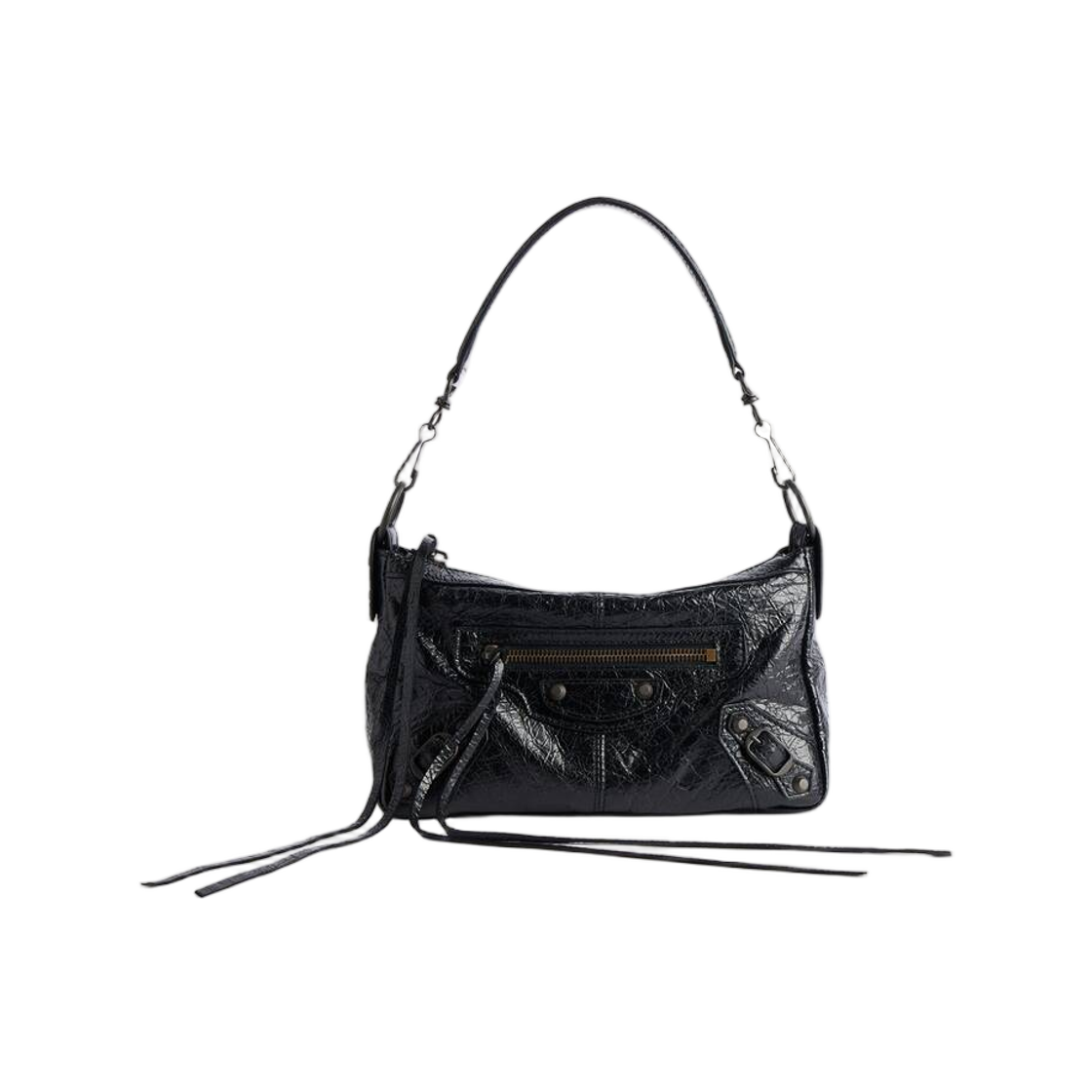 8661222ABEK1000 Balenciaga Le City Moto Mini In Black