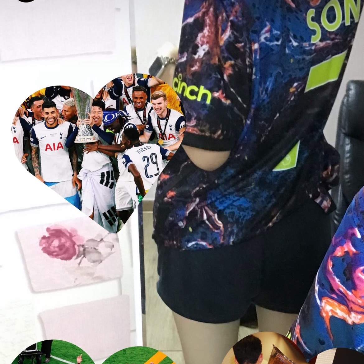 Nike Tottenham Hotspur 2021/22 Dri-Fit Stadium Away Jersey Black Venom Green (Non Marking Ver.) 착용 스타일