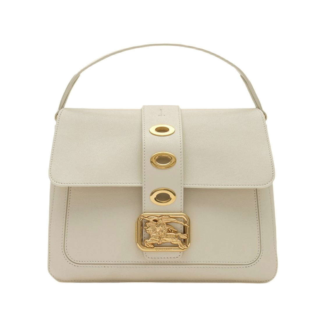 8125210 Burberry Small Rider Bag Soap Beige