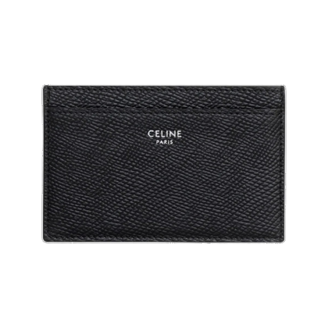10B703BEL 38SI 25F [15% 쿠폰] Celine Card Holder in Grained Calfskin Black