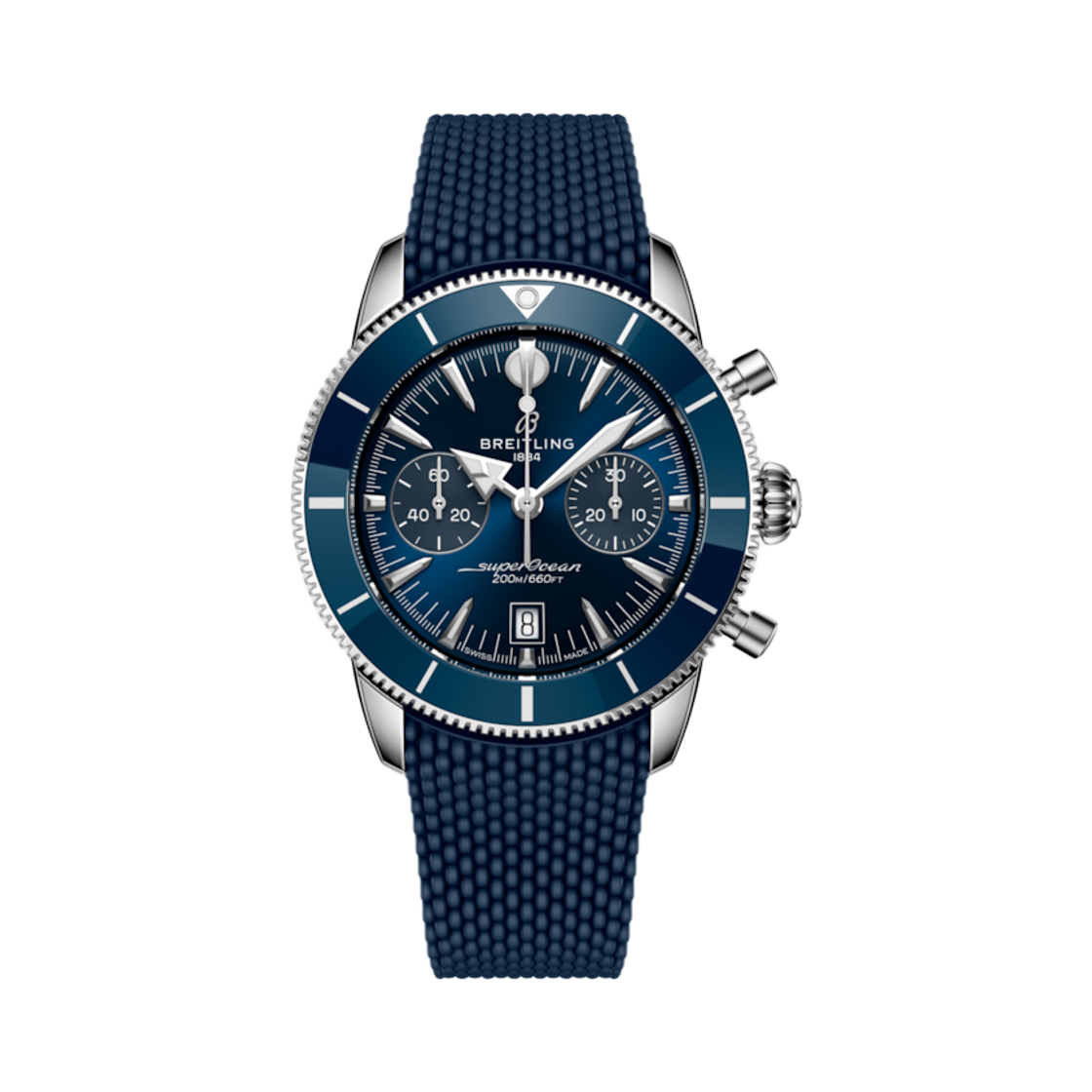 브라이틀링 슈퍼오션 헤리티지 메카니컬 B01 크로노그래프 42mm 블루 러버 블루(Breitling Superocean Heritage B01 Chronograph Mechanical 42mm Blue Rubber Blue)