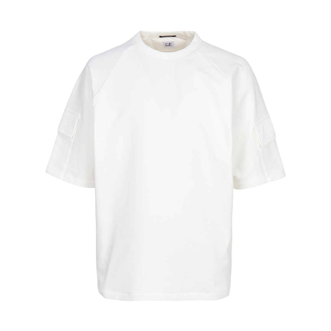 20CLSS030A006452W103 C.P. Company Short Sleeve Pocket T-Shirt Gauze White - 26SS