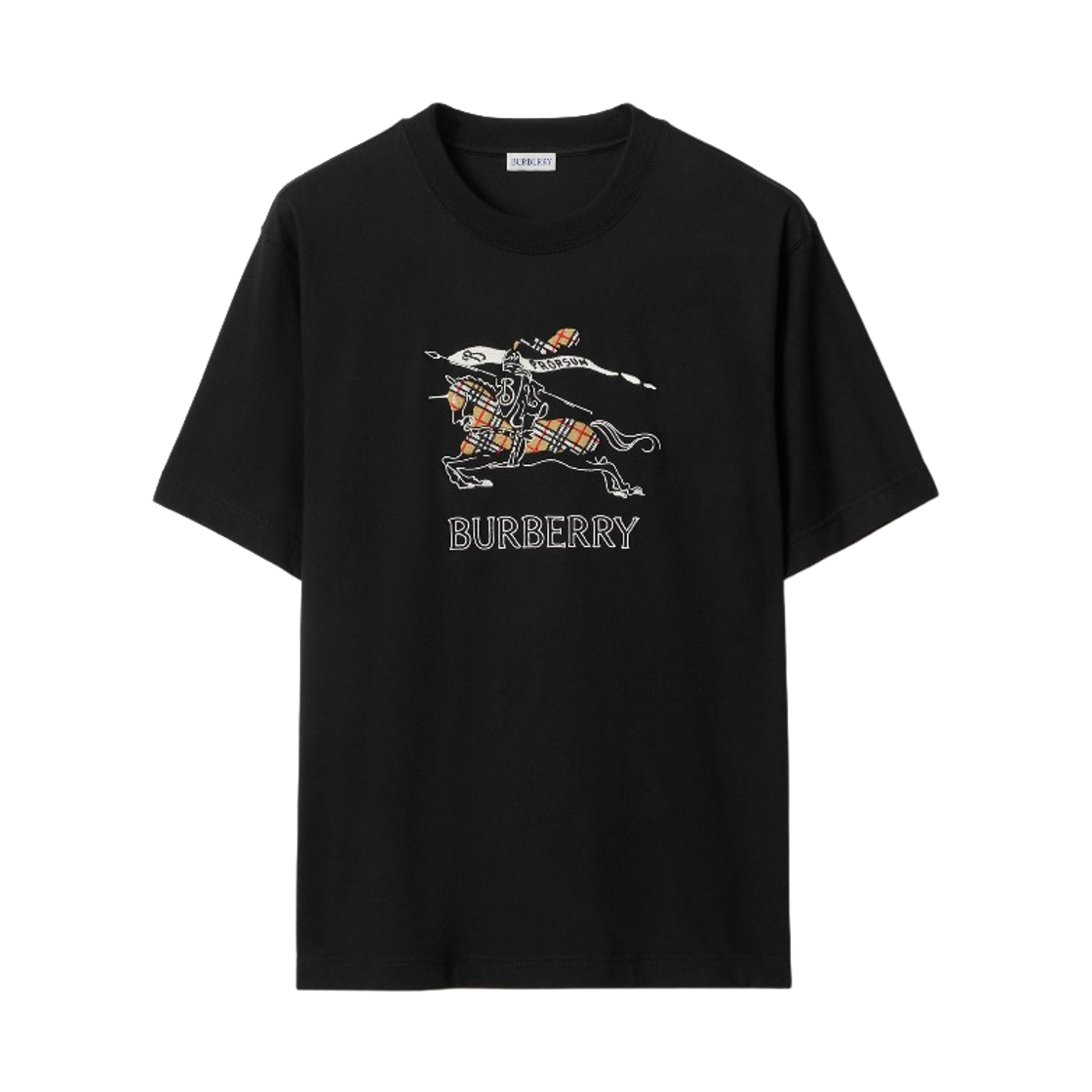 버버리 릴렉스드 핏 EKD 스케치 코튼 티셔츠 블랙(Burberry Relaxed Fit EKD Sketch Cotton T-Shirt Black) - 1