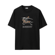 Burberry Relaxed Fit EKD Sketch Cotton T-Shirt Black