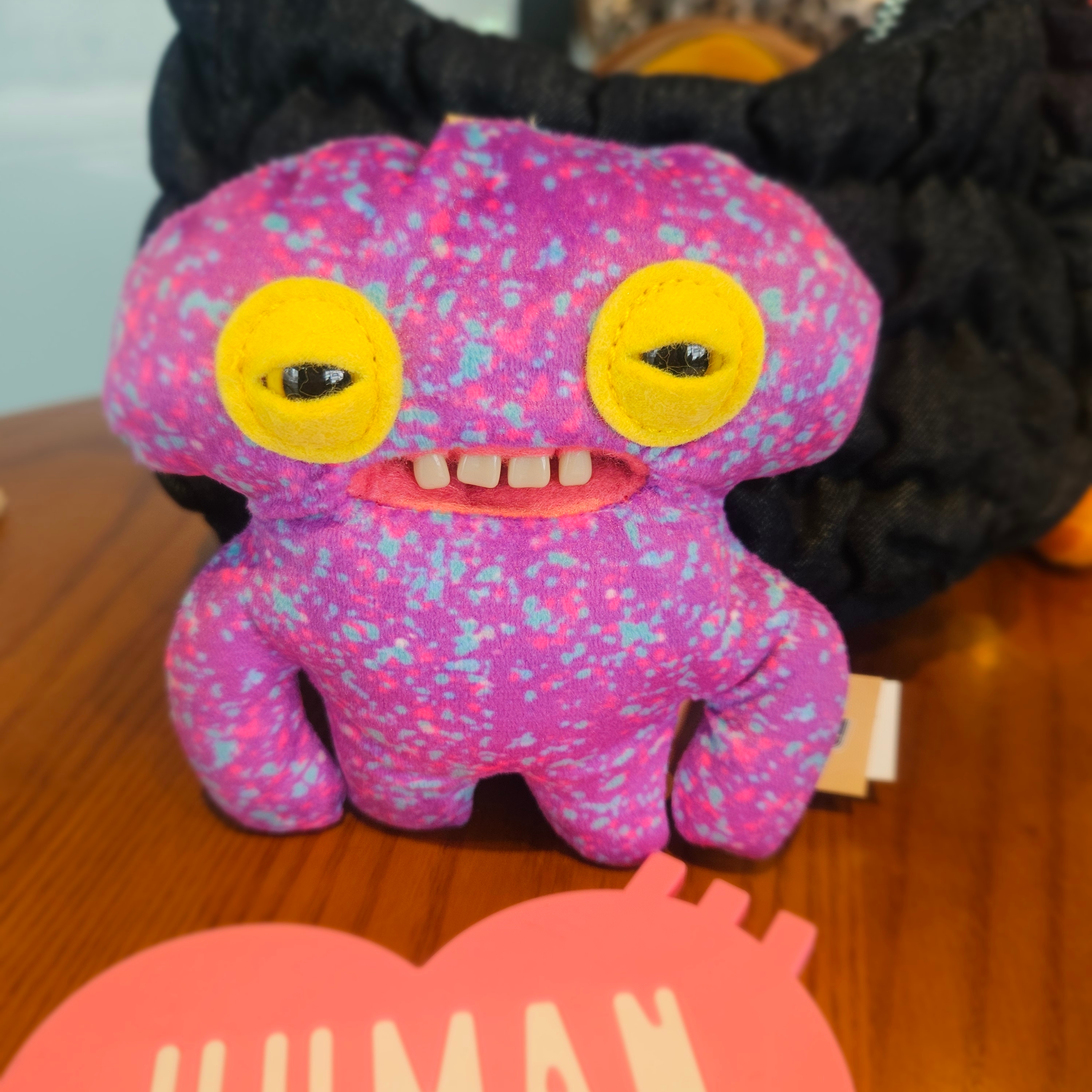 Human Made Heart Rubber Coaster Pink, Fuggler Misfits Squidge Purple 착용 스타일 - 6