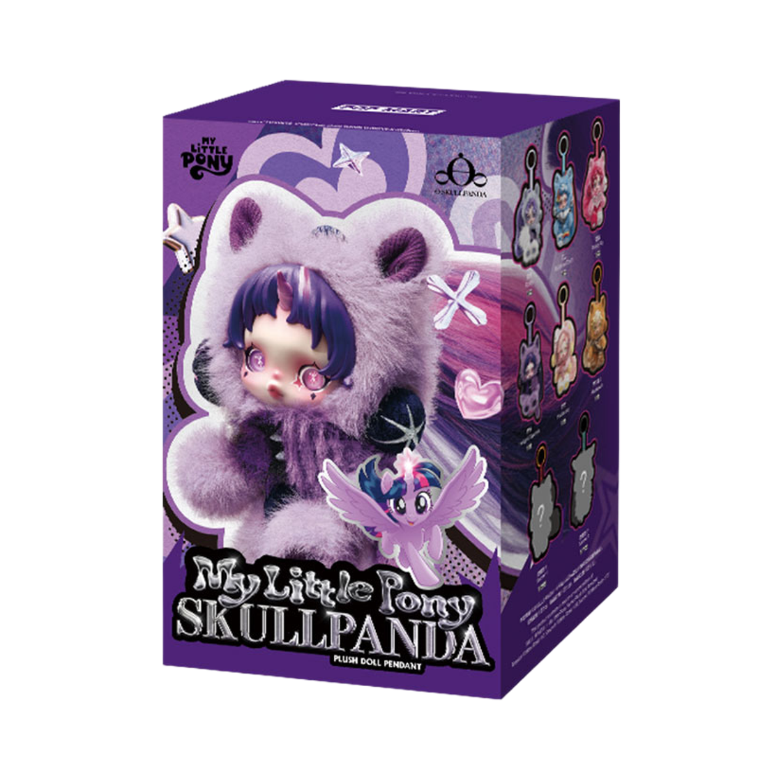팝마트 스컬판다 마이리틀 포니 시리즈 인형 키링 미개봉 랜덤박스 (1개입)(Pop Mart Skullpanda x My Little Pony Series Plush Doll Pendant Sealed Case (1 Blind Box))