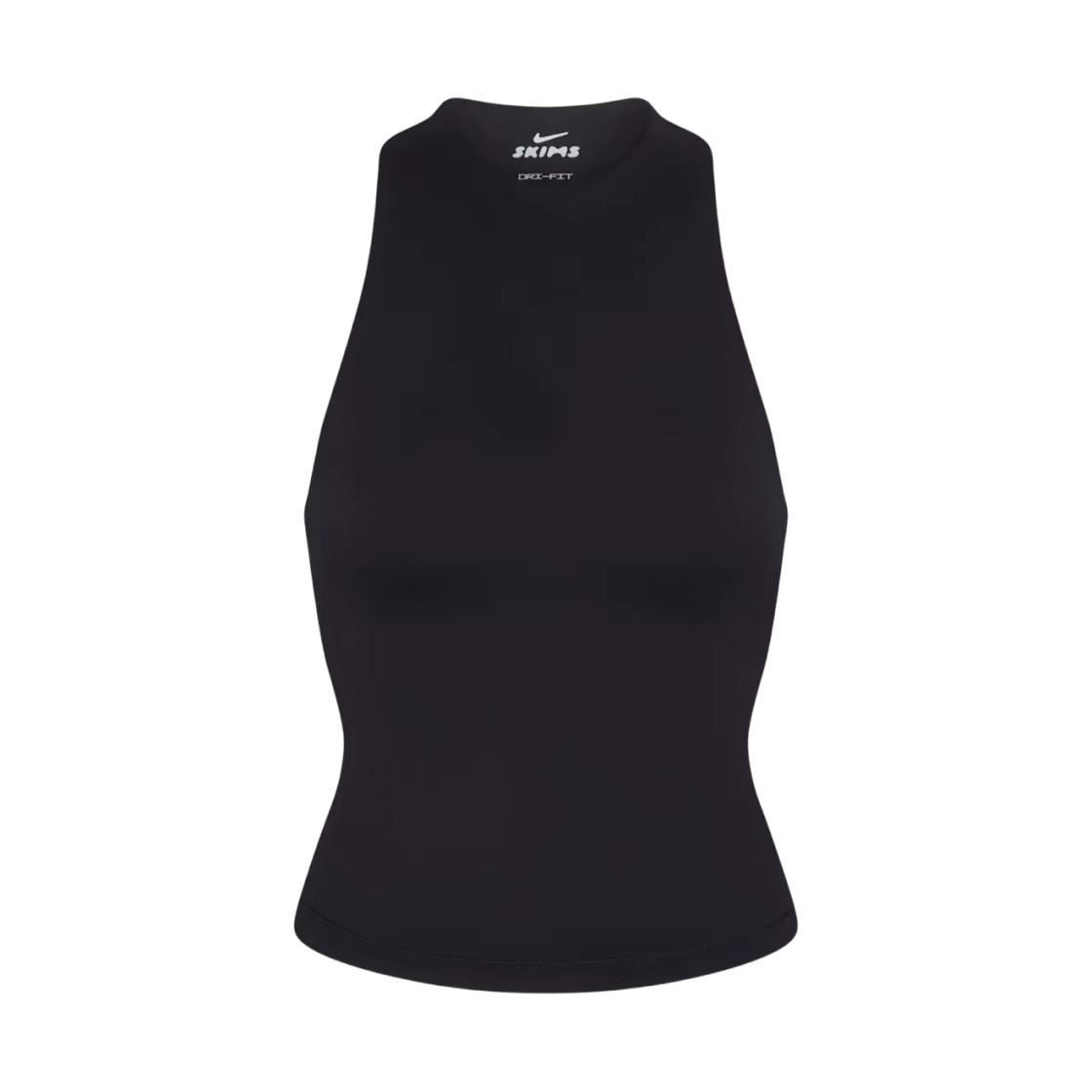 (W) 나이키스킴스 매트 모크넥 레이서백 탱크탑 NSKM 옵시디언((W) NikeSKIMS Matte Mock-Neck Racerback Tank Top NSKM Obsidian)