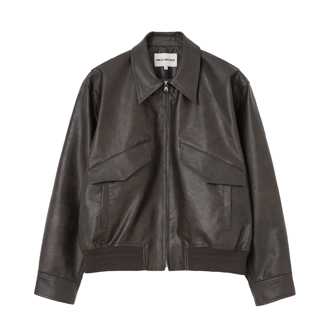 ML728COA Millo Archive May A-2 Leather Blouson Cocoa