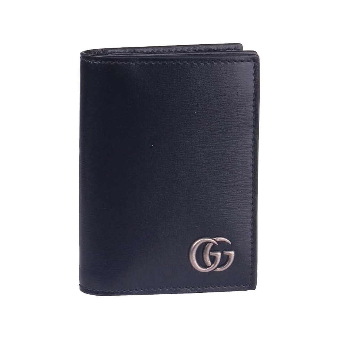 428737-0YK0N-1000 Gucci GG Marmont Card Case Black