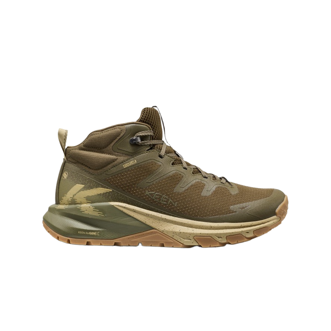 킨 타기 에이펙스 워터프루프 하이킹 부츠 다크 올리브 카키(Keen Targhee Apex Waterproof Hiking Boot Dark Olive Khaki)