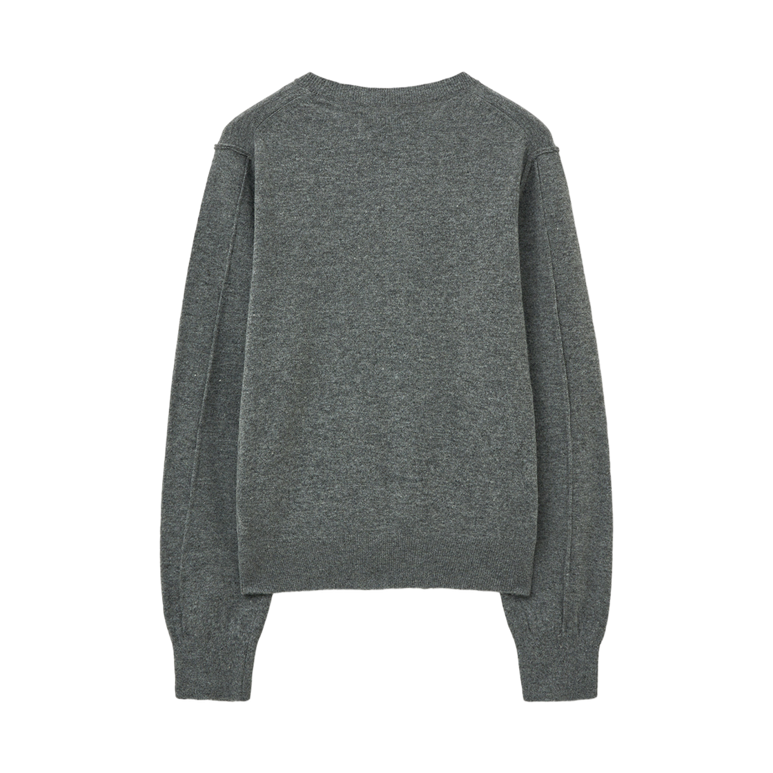 마뗑킴 캐시미어 블렌디드 라운드 니트 풀오버 그레이(Matin Kim Cashmere Blended Round Knit Pullover Grey) - 2