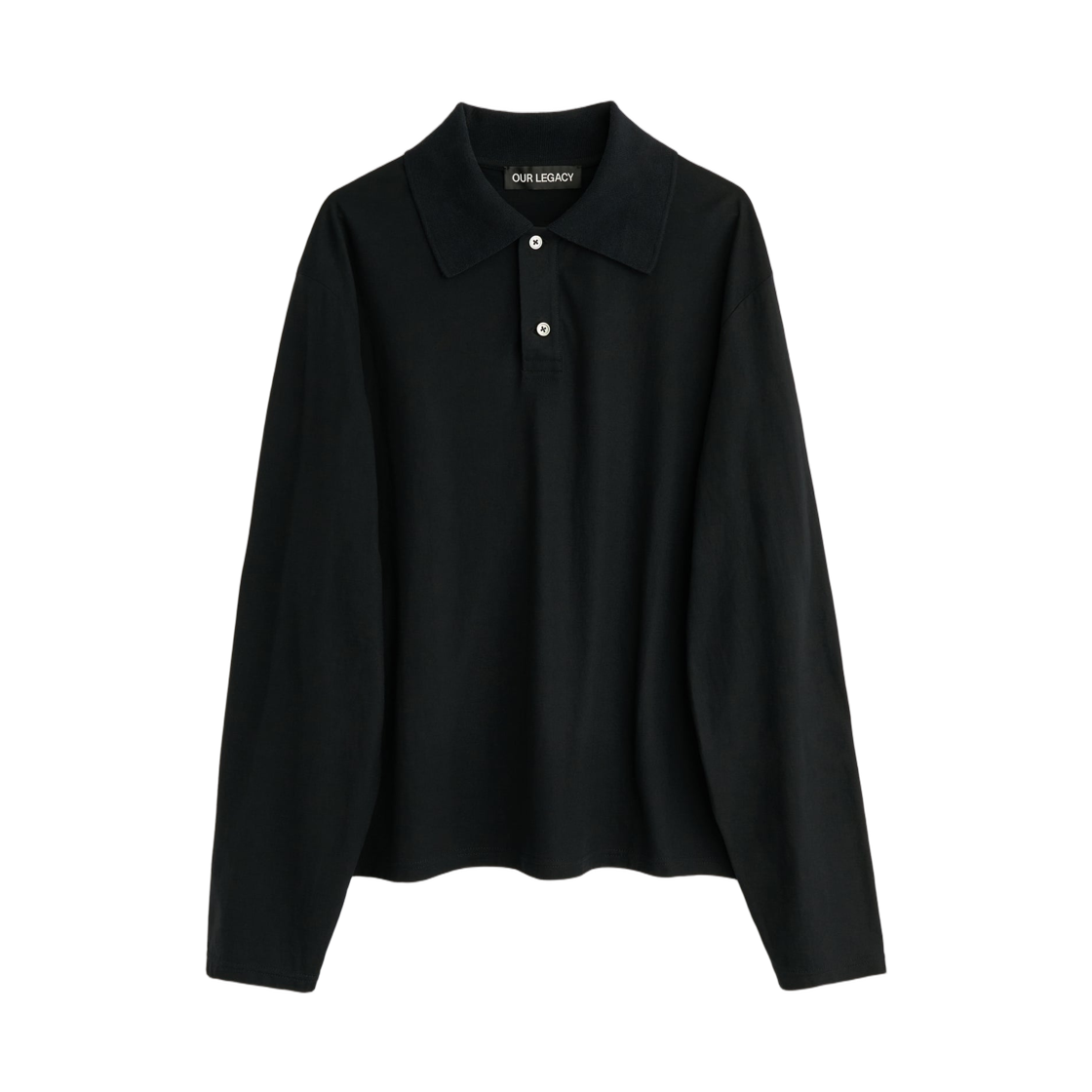 아워레가시 럭비 롱슬리브 블랙 하이 트위스트 저지(Our Legacy Rugby Longsleeve Black High Twist Jersey)