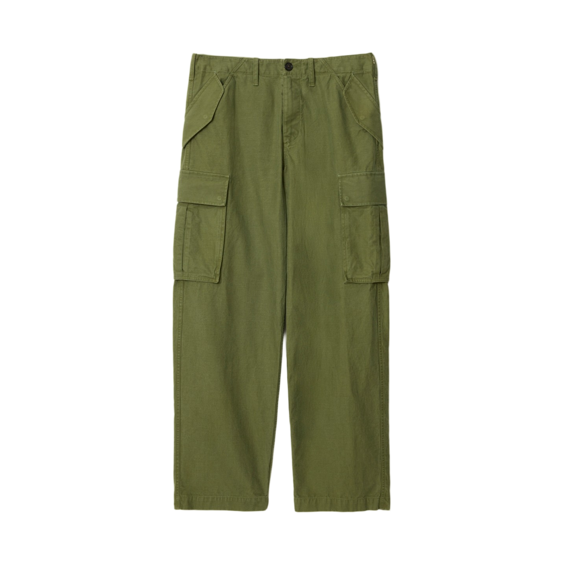 8116438 Burberry Cotton Cargo Trousers Pasture Green