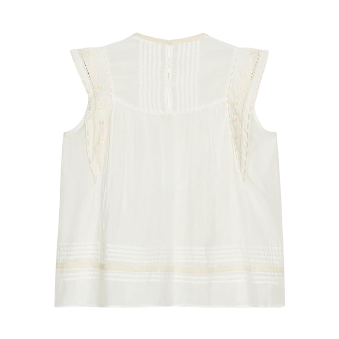 (W) 자라 ZW 컬렉션 자수 블라우스 크림((W) Zara ZW Collection Embroidered Blouse Cream) - 2