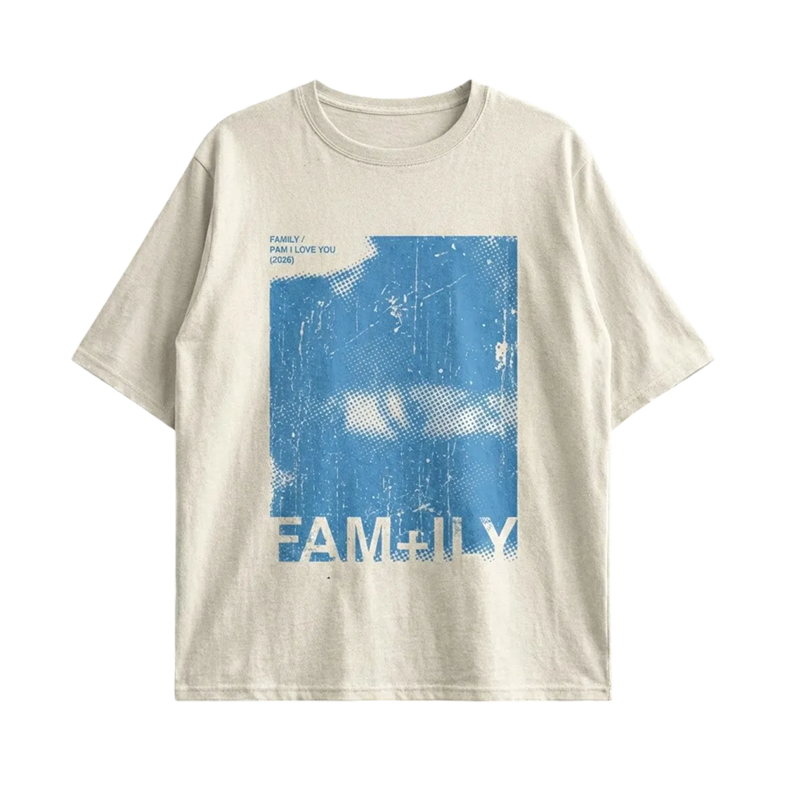 지드래곤 팸미팅 티셔츠 화이트(G-DRAGON Fam Meeting T-Shirt White)