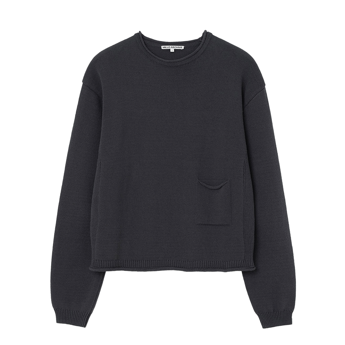 ML724DKN Millo Archive Curtis Pocket Knit Dark Navy