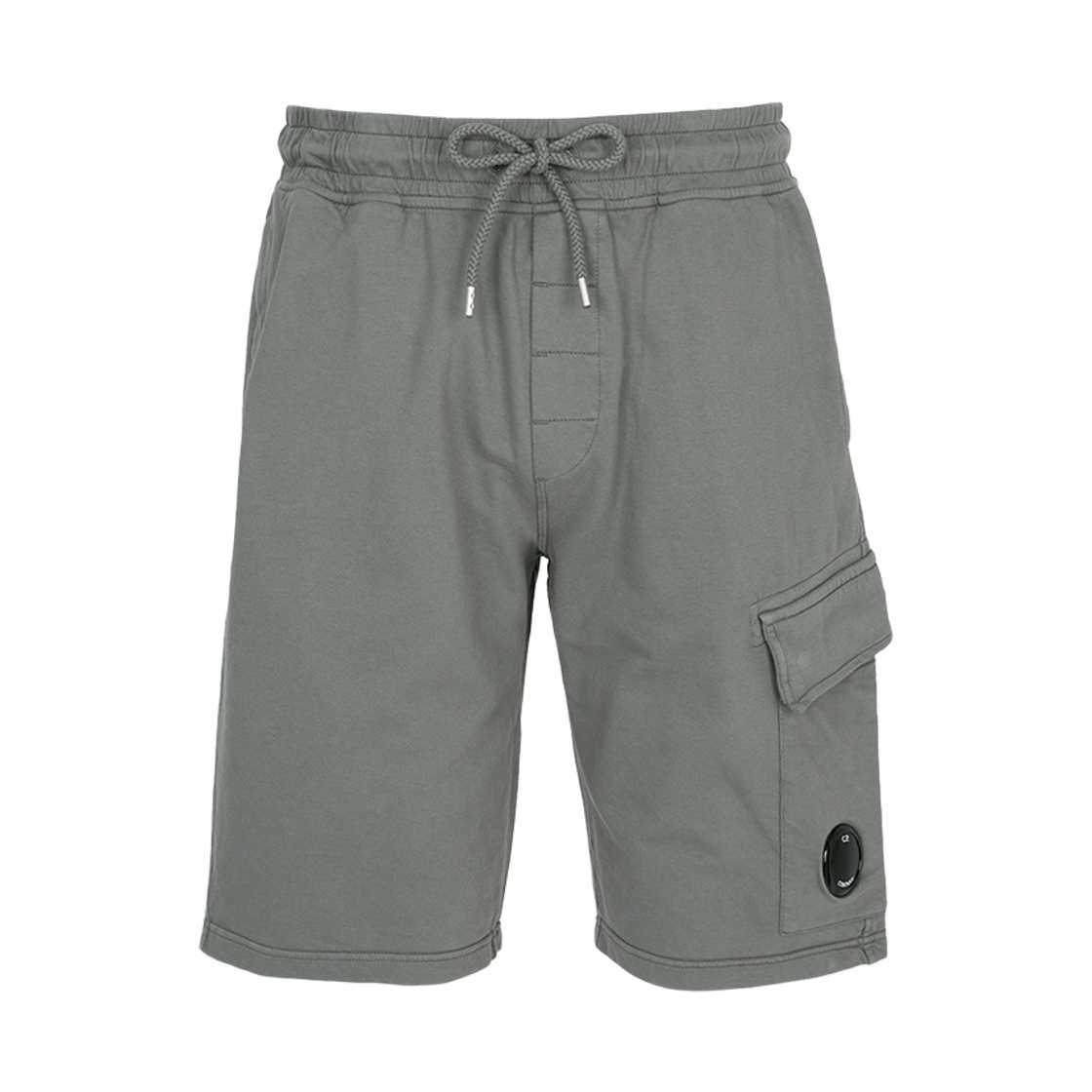 20CMSB704A002246G921 C.P. Company Light Fleece Lens Shorts Gunmetal Grey - 26SS