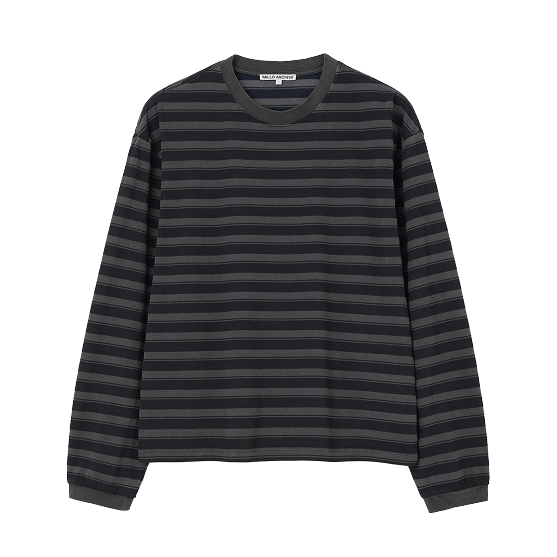 밀로 아카이브 크리드 스트라이프 롱 슬리브 딥 네이비(Millo Archive Creed Stripe Long Sleeve Deep Deep Navy)