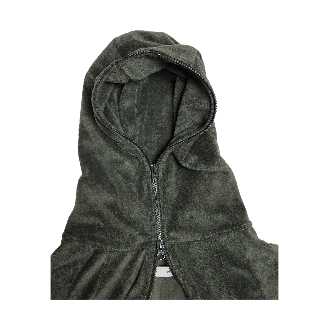 키아세 타월 풀 집업 후드 더스트 그린(Kiiace Towel Full-zip Hoodie Dust Green) - 3