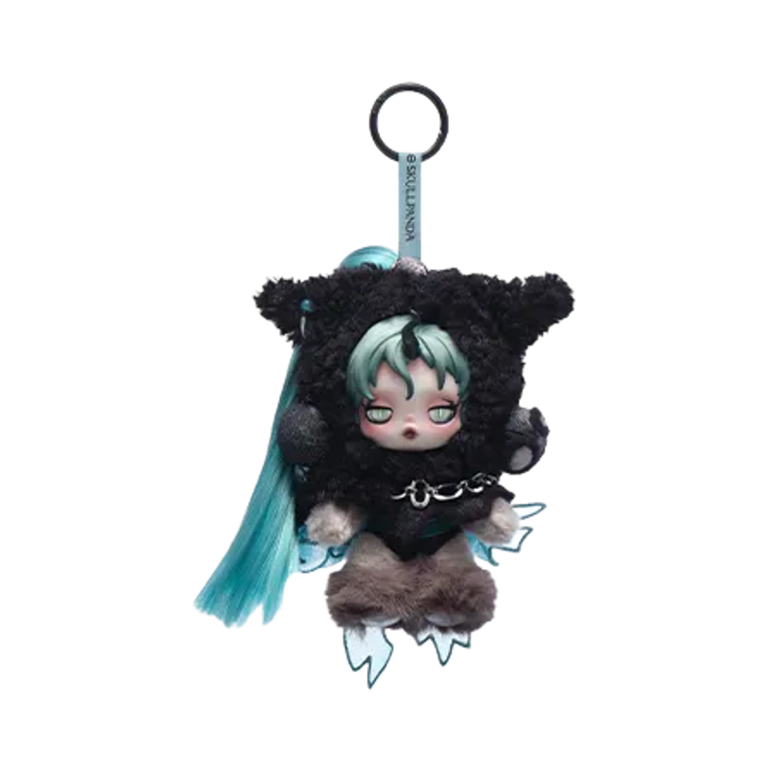 팝마트 스컬판다 마이리틀 포니 시리즈 인형 키링 퀸 크리살리스 (개봉 박스)(Pop Mart Skullpanda x My Little Pony Series Plush Doll Pendant Queen Chrysalis (Opened Case))