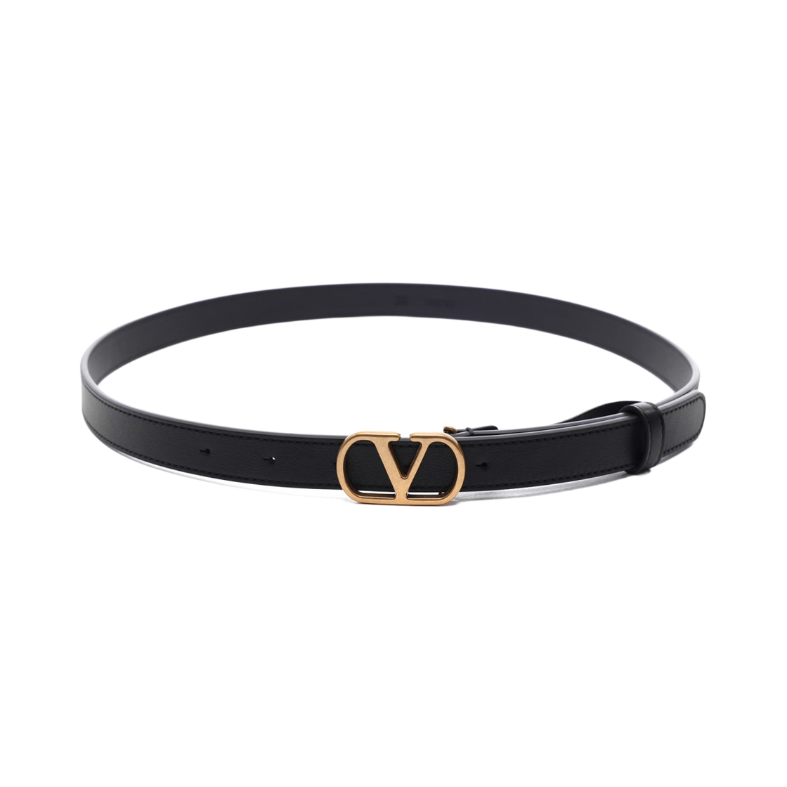 8W2T0SM7 IYR 0NO 26S [15% 쿠폰] (W) Valentino V Logo Signature Belt Black