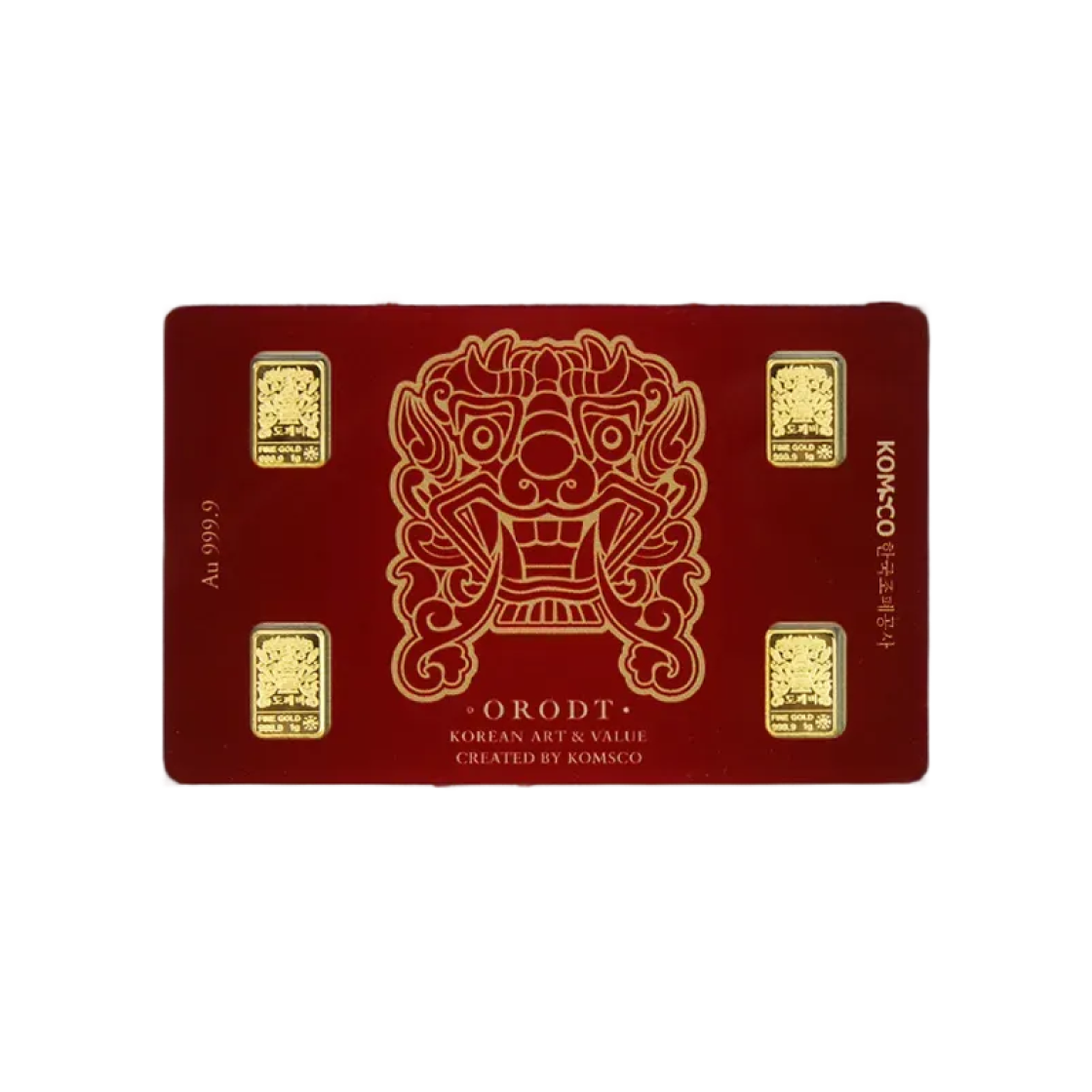 금 한국조폐공사 도깨비 카드형 골드 4g(Gold KOMSCO Dokkebi Card Type Gold 4g)