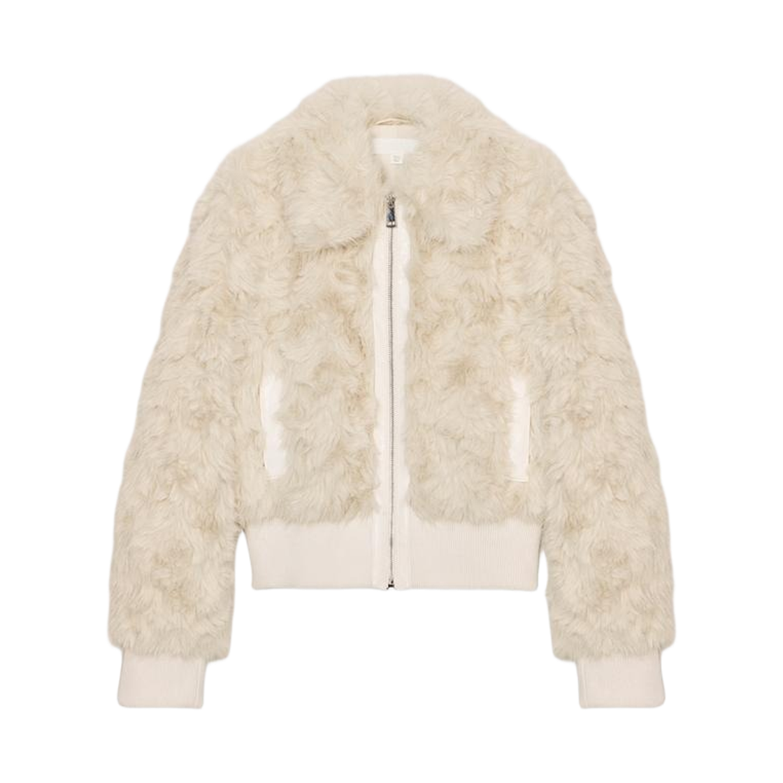 3046/028/712 (W) Zara Faux Fur Bomber Jacket Ecru