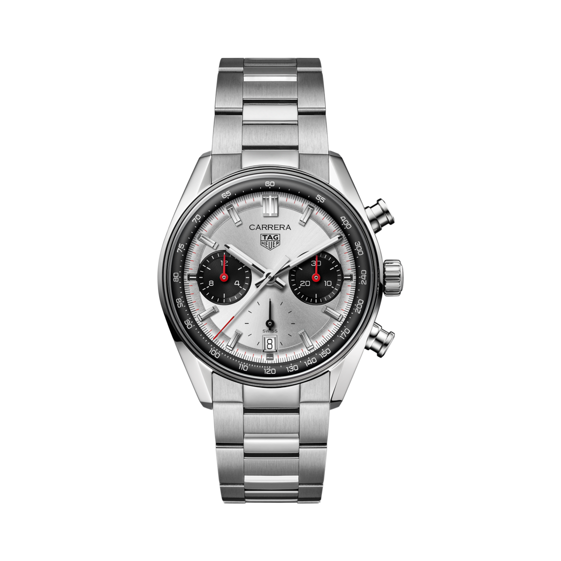 CBS2216-BA0041 TAG Heuer Carrera Chronograph Automatic 39mm Steel Silver