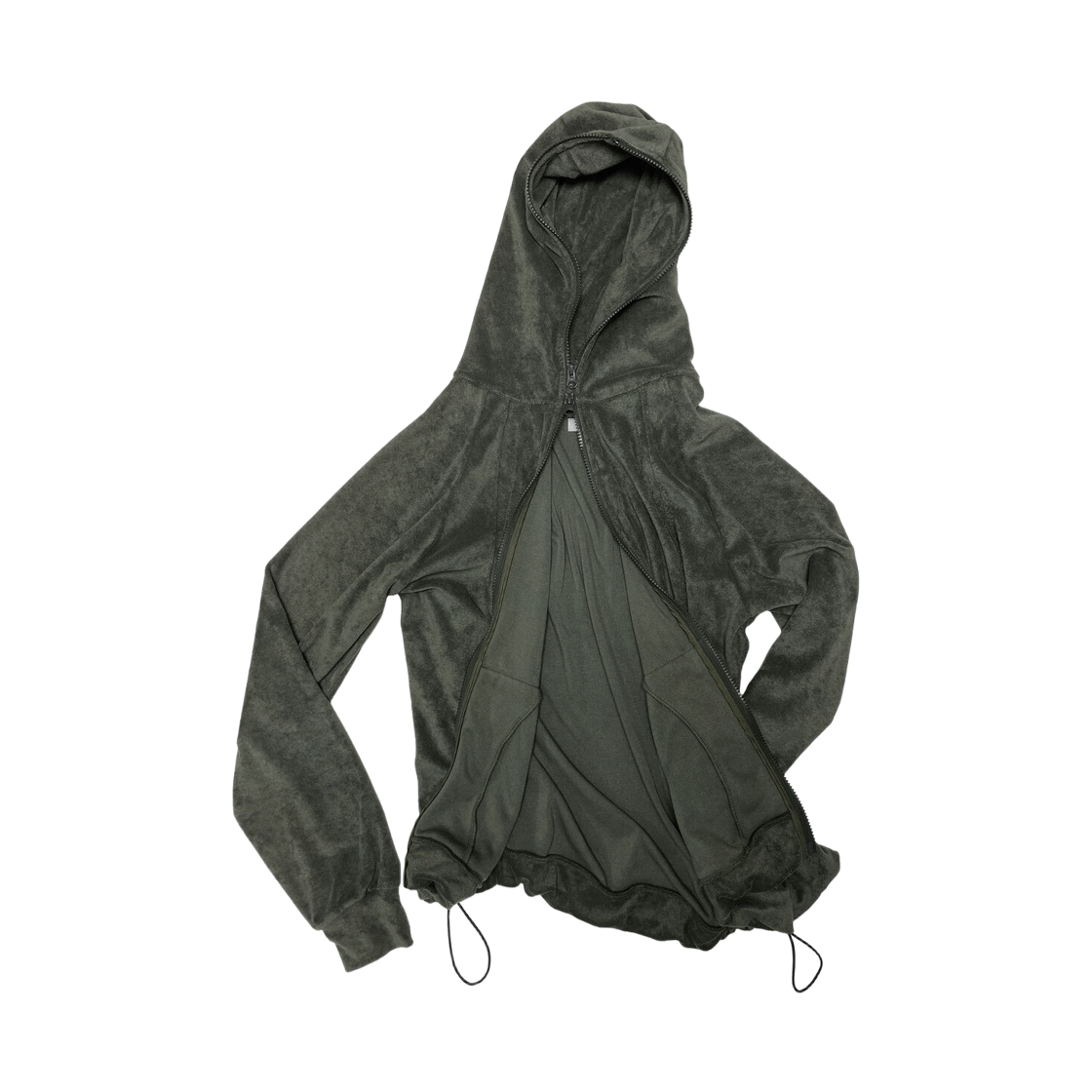 키아세 타월 풀 집업 후드 더스트 그린(Kiiace Towel Full-zip Hoodie Dust Green) - 5