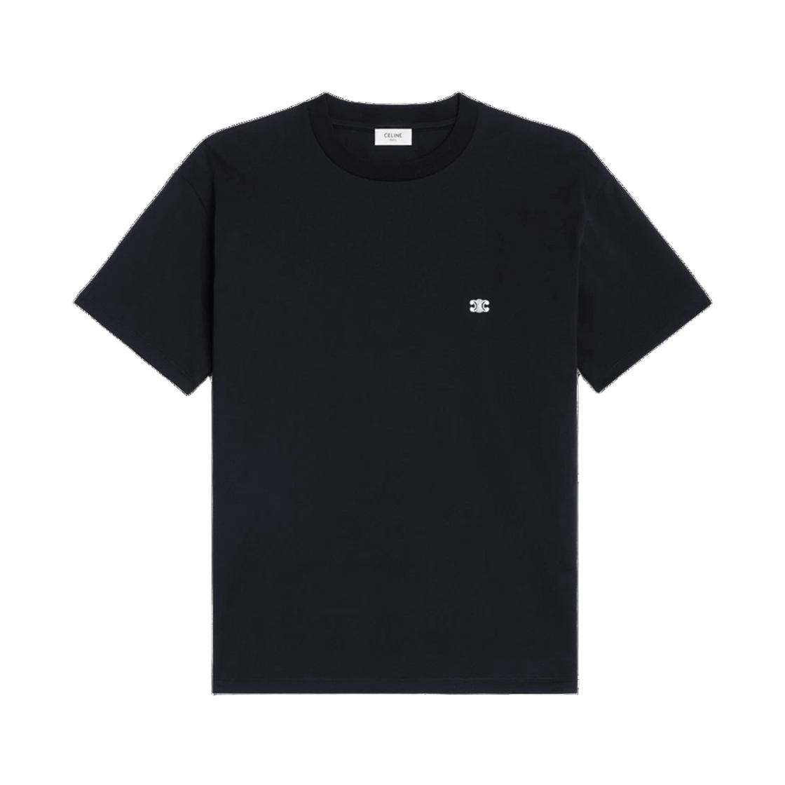 2X04I671Q 38AW 25S [15% 쿠폰] Celine Triomphe Loose T-Shirt in Cotton Jersey Black White