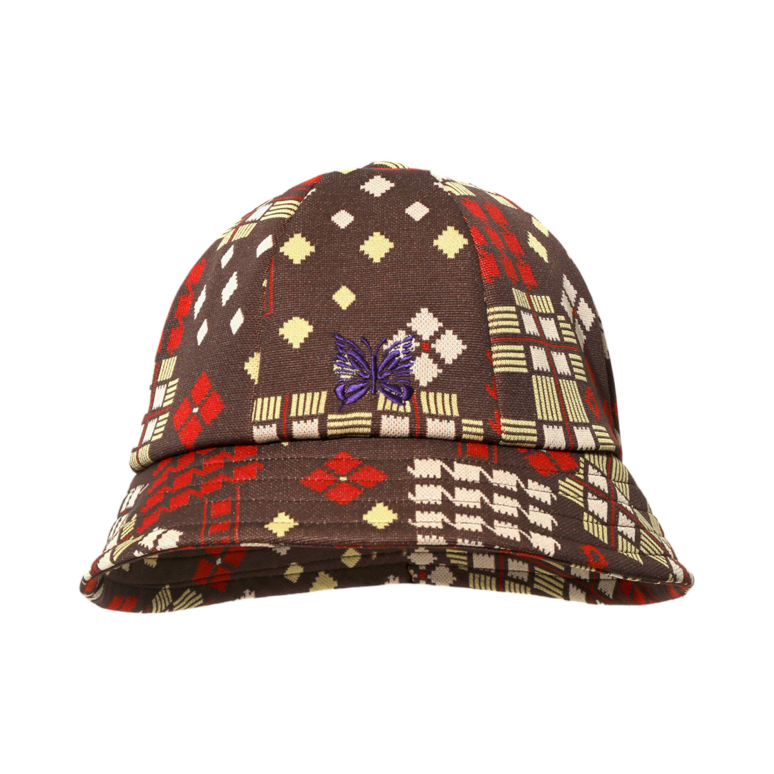 SX076B Needles Bermuda Hat Poly Jacquard Brown