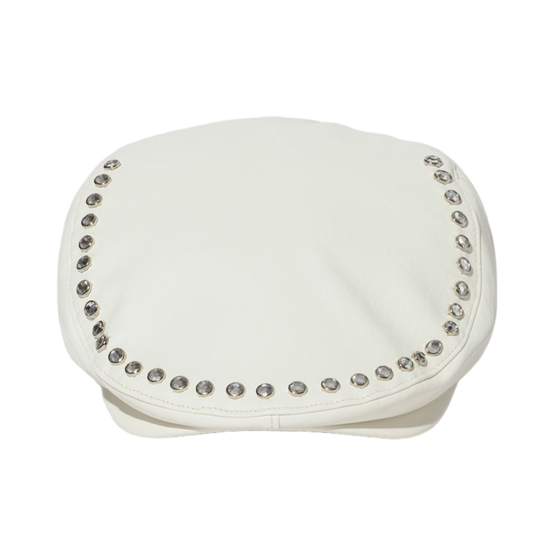 BSR2526FWCP005 Bsrabbit Jeweled Hunting Cap Cream Leather