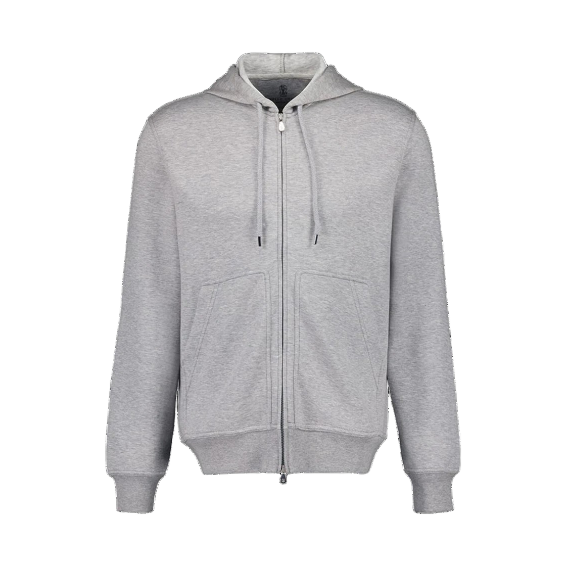 MM8319069G C1252 25S [15% 쿠폰] Brunello Cucinelli Cotton Cashmere Silk French Terry Double Cloth Hooded Sweatshirt Medium Grey