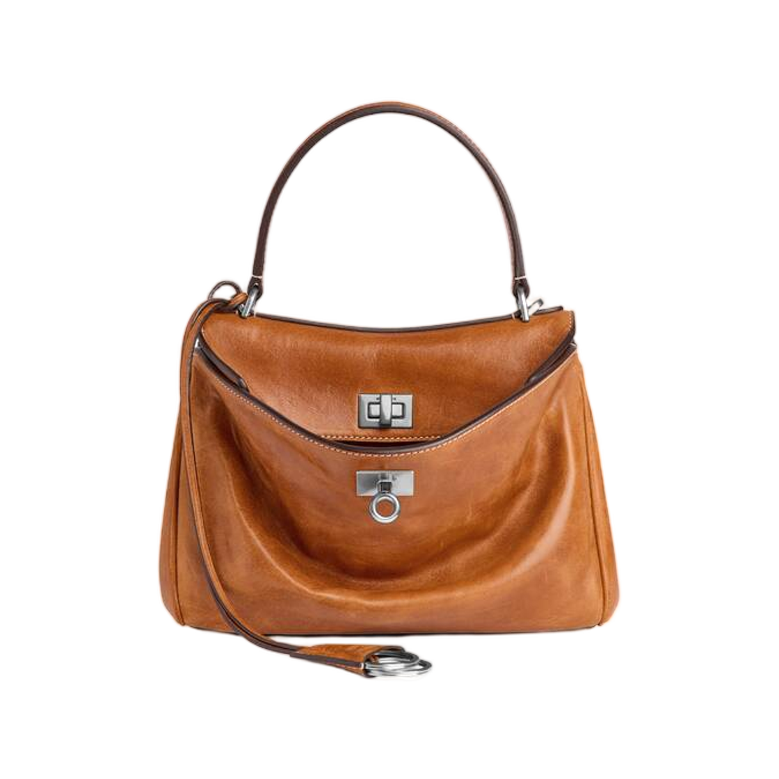 8437122ABP72753 Balenciaga Rodeo Handbag Mini In Tan Cowboy