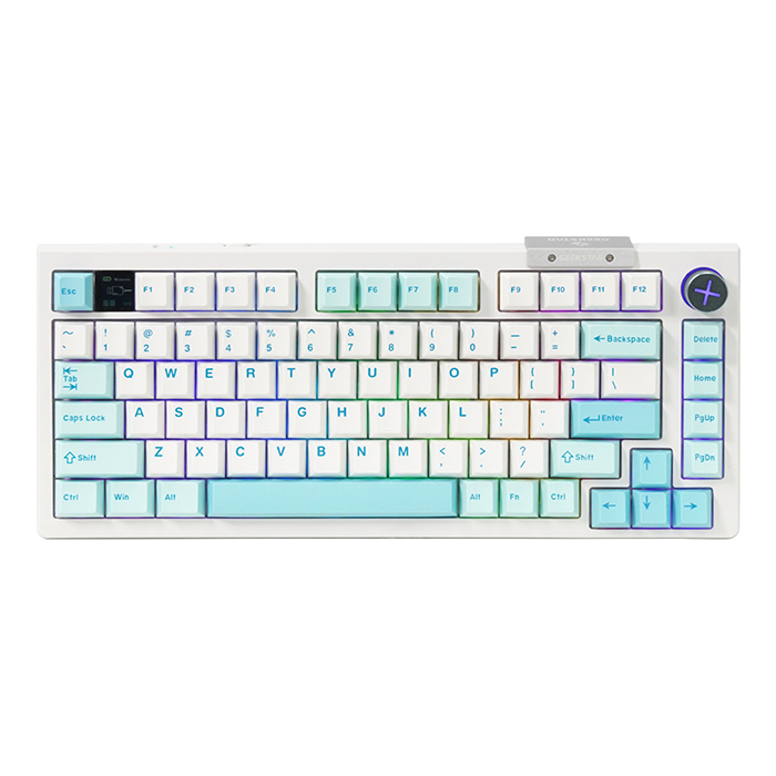 긱스타 JK07 PBT 유무선 RGB 탑 마운트 게이밍 기계식 키보드,에메랄드 바다(Geekstar JK07 Wireless RGB PBT Mechanical Keyboard (Emerald Sea)) - 5