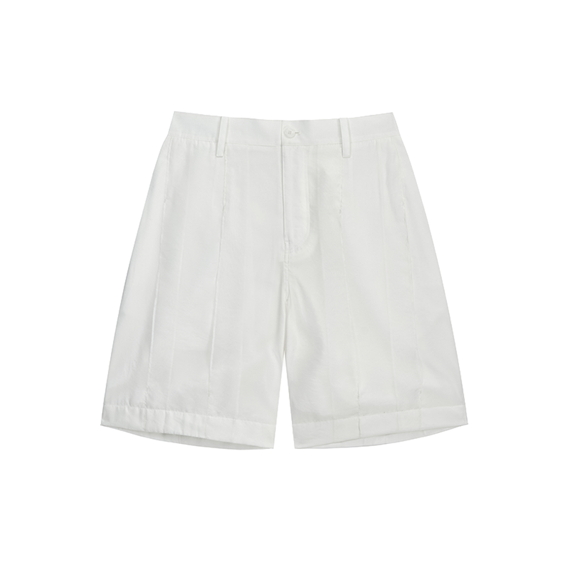 BI3PT302WH ZIOSONGZIO COLLECTION Layered Slit Shorts White