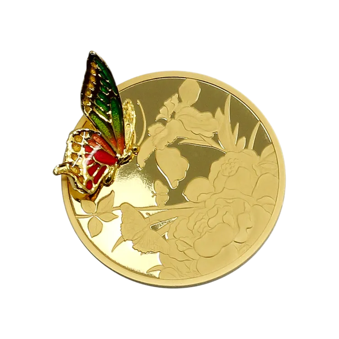 금 한국조폐공사 화접도 기념메달 17.65g(Gold KOMSCO Hwajeopdo Gold Medal 17.65g)