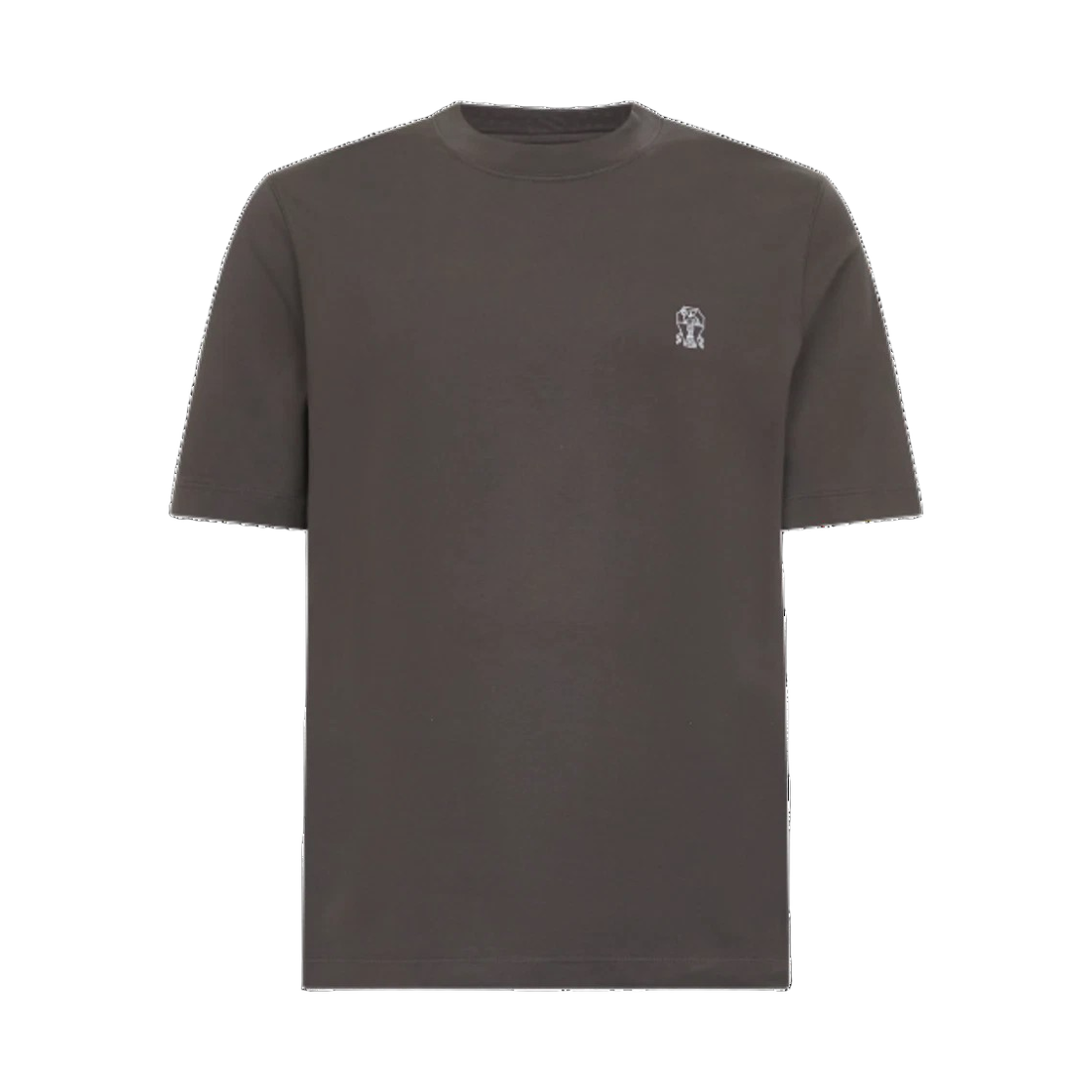 M0B138440 C2440 25S [15% 쿠폰] Brunello Cucinelli Cotton Jersey Crewneck T-Shirt with Logo Coffee