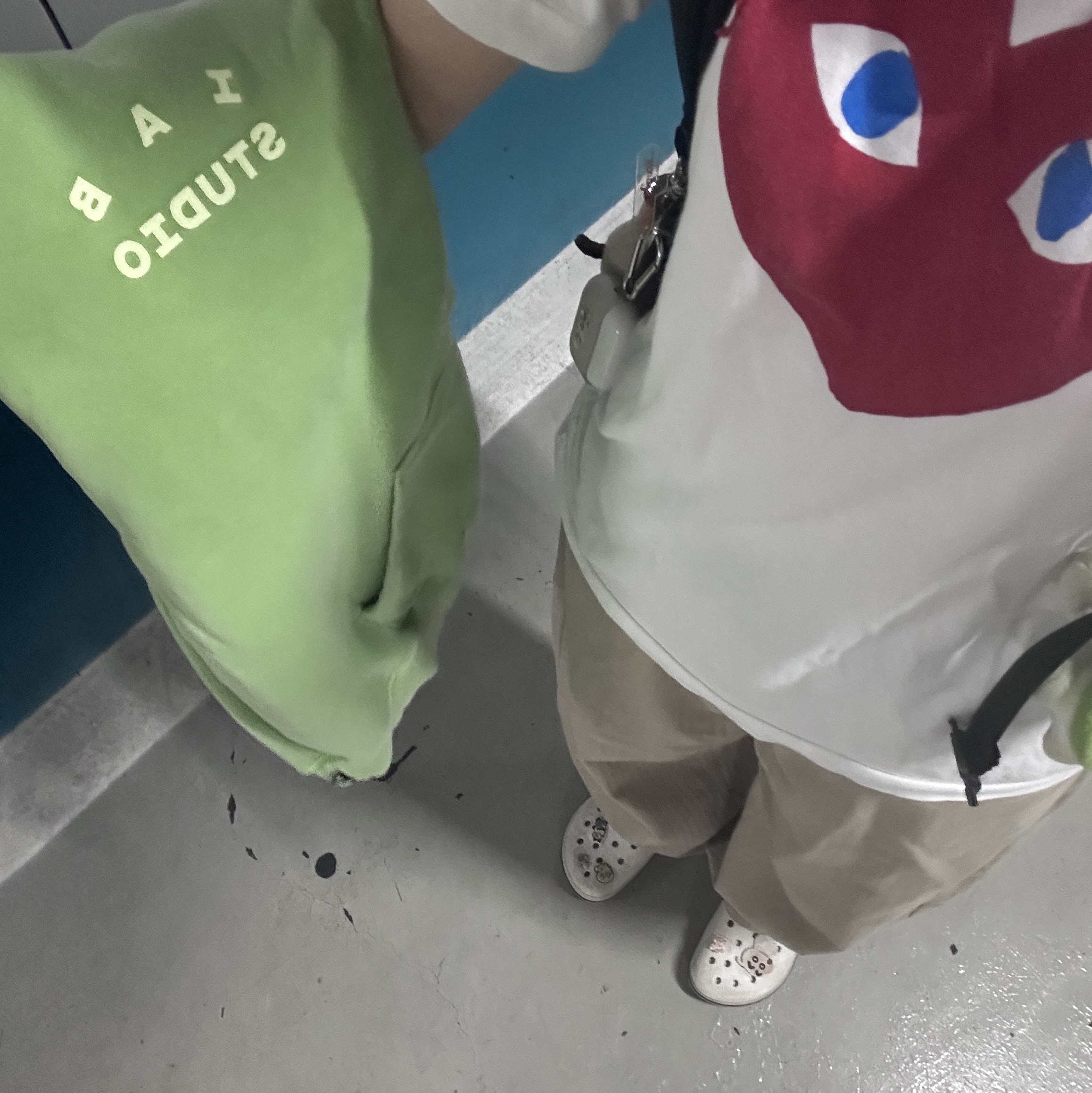 IAB Studio Pigment Hoodie Apple Green, Wooyoungmi Logo Ball Cap Black - 25FW 착용 스타일 - 2