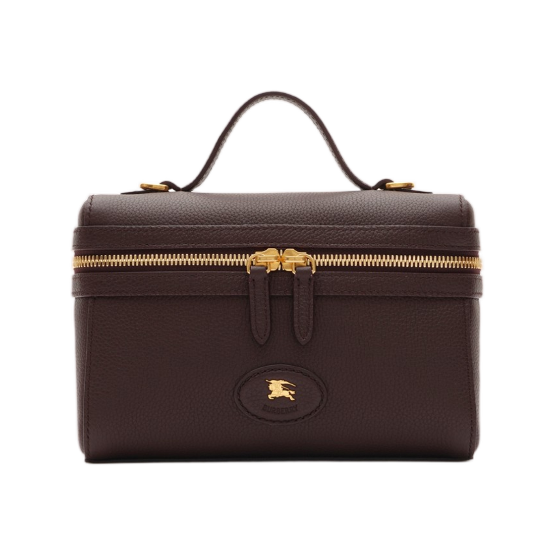 8123400 Burberry Bloomsbury Vanity Case Peat Brown Sand Beige