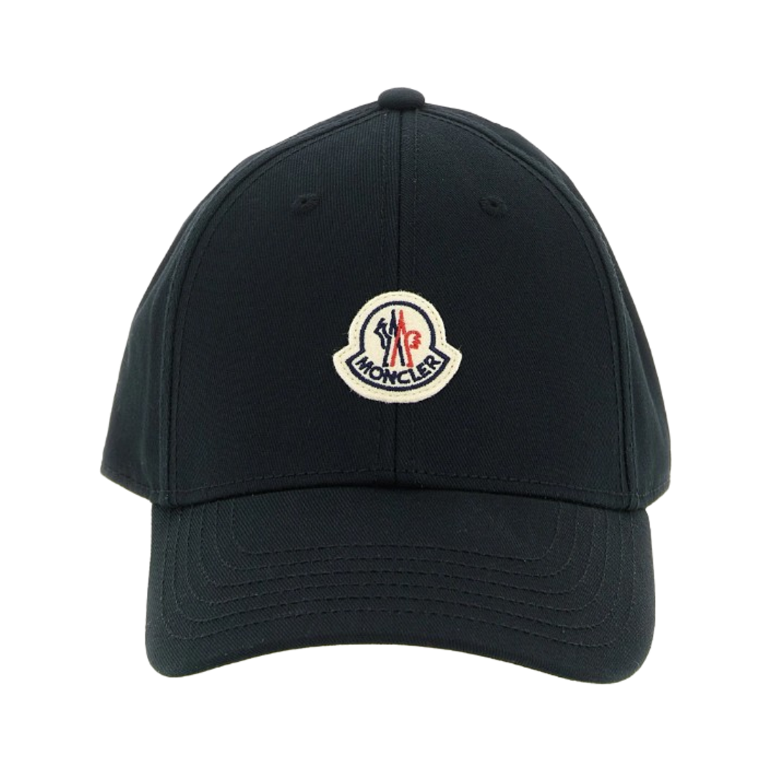 L1-093-3B00008-04863-999 (W) Moncler Cotton Gabardine Baseball Cap Black - 26SS