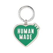 Human Made Heart Keyring Green